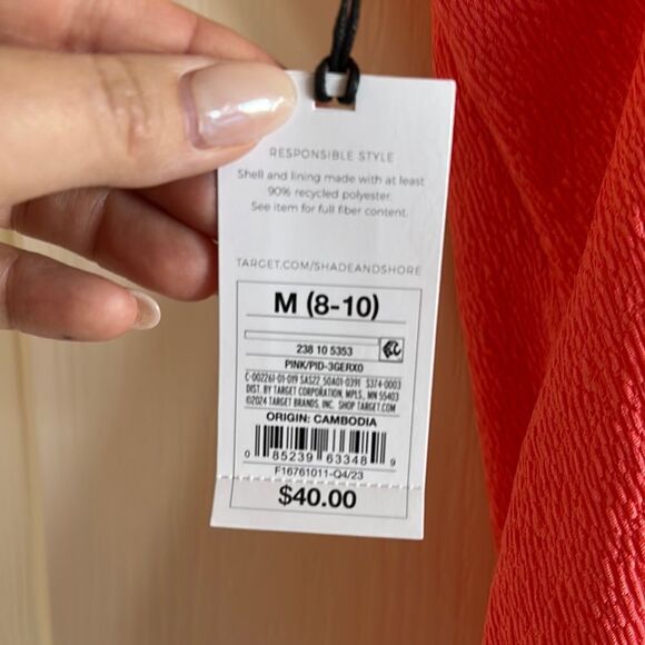 Kids One Piece Swimsuit - Red - Picture 4 of 7